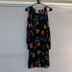 Black floral dress